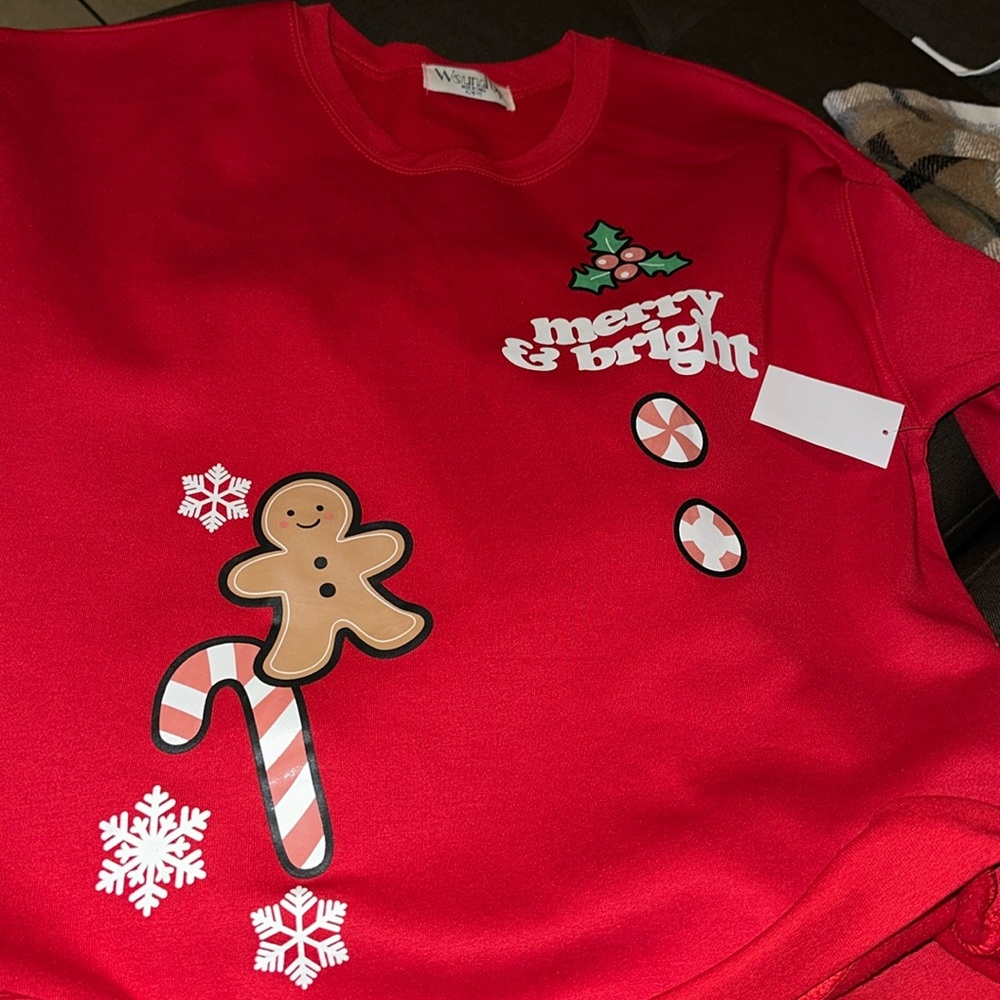 Red Christmas sweatshirt